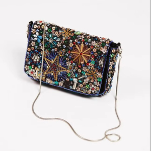 Bolsos de Mano de Noche con Bordado de Estilo Bohemio Único, con Diseño Elegante, Colores Personalizables y Forro para Bodas - Venta al por Mayor - Product Image 1