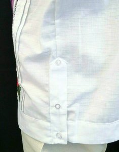 Shinesia Hot Sale Summer Plus Size Men <b>Short</b> <b>Sleeves</b> Embroidery Breathable Cotton <b>Linen</b> <b>Shirt</b> Beach Guayabera <b>Shirt</b> for Men - Product Image 6