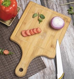 Tabla de cortar de madera de alta calidad con mango, forma rectangular, tabla para cortar frutas y verduras, accesorios de cocina - Product Image 3