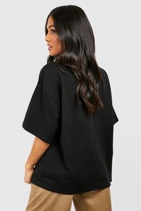 Meilleure qualité à manches courtes 100% coton mode féminine prix de gros meilleure qualité femmes t-shirts Ever Day Wear couleur noire - Product Image 2