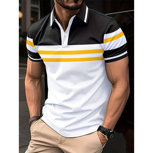 Polo d'été à manches courtes pour hommes Polo style streetwear pour hommes T-shirts Polol de haute qualité personnalisés et de qualité supérieure - Product Image 1