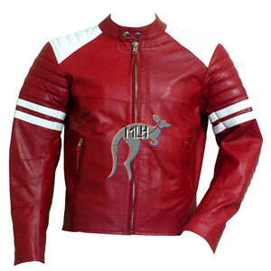 Blousons de course en cuir pour motos, qualité supérieure, cuir de kangourou et de vache, toutes tailles, fabriqués au Pakistan, vêtements de moto perforés - Product Image 1