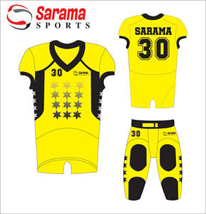 Maillot de Football américain, personnalisé, rétro, portable, vente en gros - Product Image 3