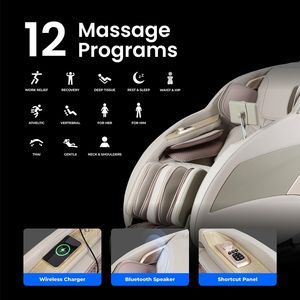 Massage Points Full Body Massage Chair Zero Gravity Extra Large Shiatsu Recliner Lumbar Calf Heating Modes Air Compression - Product Image 5