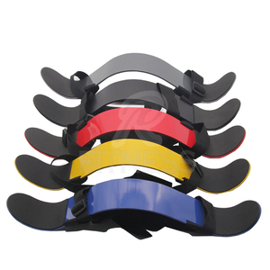 Sangle de musculation en cuir et aluminium personnalisable avec logo couleur RC Fitness Wear - Légère et réglable pour les exercices du biceps - Product Image 4