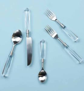 Gold PVD 18/10 Stainless Steel Luxury Cutlery <b>Flatware</b> High Quality Assorted Pieces Designer Mirrored steel <b>Flatware</b> <b>Set</b> - Product Image 2
