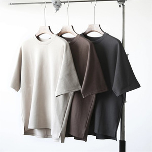 T-shirt personnalisé de haute qualité 250 Gsm 100% coton impression unisexe Oem T-shirt uni T-shirt vintage vierge pour hommes - Product Image 3