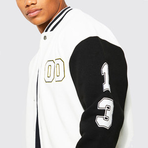 Vestes universitaires en cuir véritable avec manches pour hommes Matériel de laine personnalisé Saison d'hiver Accessoire de mode à vendre - Product Image 6