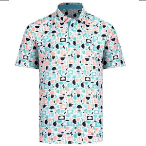 เสื้อโปโลผู้ชาย, เสื้อกีฬากอล์ฟเสื้อออกกำลังกายแห้งเร็วเสื้อแขนสั้นระบายอากาศได้ดีเสื้อลำลองมีสไตล์ - Product Image 1