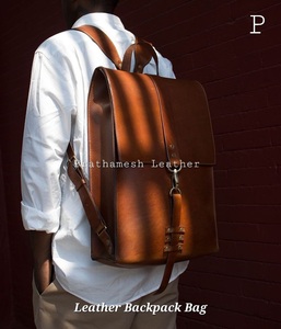 Classique Fabriqué À La Main En Cuir Souple Sac À Dos Sécurisé Spacieux Conception D'affaires Usine Directe En Gros Prix En Vrac De Mode - Product Image 4