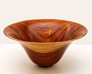 Bols à mélanger pour salade de fruits en bois Bol de service en bois Bol au design élégant fait à la main - Product Image 2