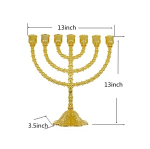 Soporte de Metal para Vela Menorah con Revestimiento de Polvo Negro Acabado Base Redonda Diseño Único Calidad Premium para Decoración del Hogar - Product Image 4