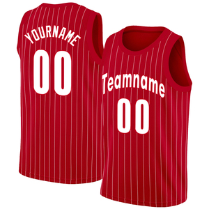 Camiseta de baloncesto personalizada, diseño de sublimación completa, camiseta a rayas transpirable, chaleco para hombres, nombre/número de equipo para deportes al aire libre - Product Image 1