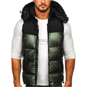 Chaleco acolchado deportivo informal de invierno para hombre, cálido, para exteriores, sin mangas, ropa de moda, chaleco acolchado OEM personalizado - Product Image 5