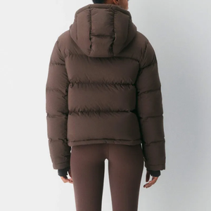 Chaqueta de lona acolchada para hombre, la más popular, con capucha, impermeable, de secado rápido, a la moda, elegante, brillante, cortavientos, al por mayor para equipos. - Product Image 3