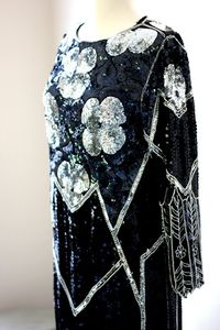 Robe de soirée élégante en tulle à sequins et perles florales, coupe trompette, col rond, couleur personnalisée, corps droit, robe de cocktail régulière - Product Image 4