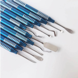 Juego de 10 Elevadores Perióseos Dentales, Instrumentos Quirúrgicos Dentales con Recubrimiento Azul, CE - Product Image 5
