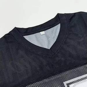 Maillot en maille col V à séchage rapide pour homme, maillot de football et de basket-ball sérigraphié, maillot de football - Product Image 4