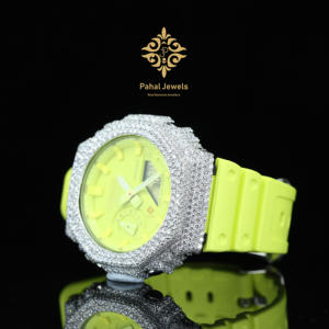 Reloj de Lujo Automático con Correa de Cuero, Diamantes Moissanite VVS, Acero Inoxidable, Estilo Antiguo, Cristal de Zafiro, Correa de Goma - Regalo - Product Image 2