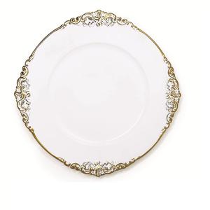 Événement et fête d'anniversaire vaisselle finition émail brillant assiette de chargeur en bois assiette de chargeur de serveur de nourriture décorative à la main - Product Image 3