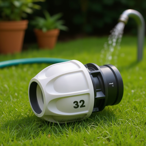 Conector de Agua para Jardín Claber RAINJET 90374 F de Polietileno, Conexión Roscada de 1 Pulgada, Sistema de Riego - Product Image 3