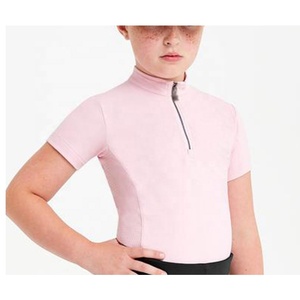 เสื้อขี่ม้าแขนสั้นมีซิปสำหรับเด็ก,เสื้อนักขี่ม้าแบบเป็นชั้น - Product Image 5