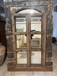 Espejo de cuerpo entero de madera estilo moderno de mediados de siglo, elegante, duradero y antiguo para cocina, comedor, entrada, dormitorio y sala de estar - Product Image 3