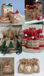 Artisan Seagrass Holiday <b>Gift</b> Bag Organic Eco Friendly Xmas Packaging for Presents <b>Weddings</b> <b>Hampers</b> Festive Home - Product Image 4