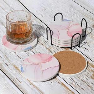 New Arrival Best Quality Stone <b>Coasters</b> <b>for</b> <b>Drink</b> Indian Made Marble <b>Coaster</b> At Wholesale Rates - Product Image 2