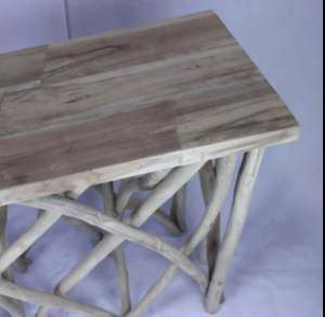 Ev veya otel kullanımı için en kaliteli lüks katı tik ahşap kapı konsol masa Modern katlanabilir yemek odası mobilyası - Product Image 4