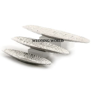 ชุดถาดช็อคโกแลตโลหะสองชิ้นถาดช็อคโกแลตแฮนด์เมดสีเงินคลาสสิกสไตล์แฟนซี - Product Image 5