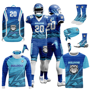 2025 ODM/OEM Equipo de fútbol americano de alta calidad Juvenil XL Juegos sublimados Nombre personalizable Diseño Número Pakistán - Product Image 1