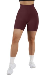 Pantalones cortos de Yoga sin costuras de cintura alta para mujer, mallas de entrenamiento, ropa deportiva para gimnasio, ropa deportiva reciclada hecha de Spandex/nailon - Product Image 2