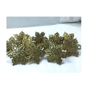 Rond de serviette en laiton Anneau de porte-serviette de mariage pour la vaisselle de restaurant décorer l'article pour la taille personnalisée - Product Image 1