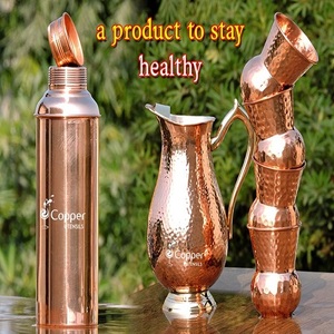 ขวดเพชรพร้อมแก้วทองแดงบริสุทธิ์ดีไซน์โบราณสีดำออกซิไดซ์มาใหม่ - Product Image 6