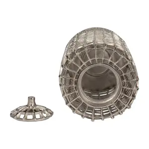 Tapa de caja de Metal de diseño moderno antiguo negro personalizado, tarro de almacenamiento decorativo hecho a mano para utensilios de cocina, cajas de Metal personalizables - Product Image 2