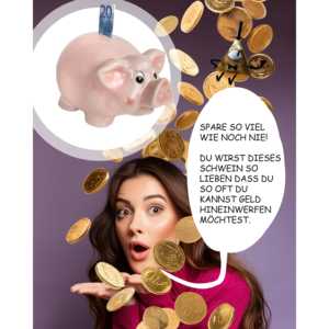 Hucha de Porcelana Esmaltada XXL de Alta Calidad con Patrón Numérico para Decoración del Hogar - Product Image 1