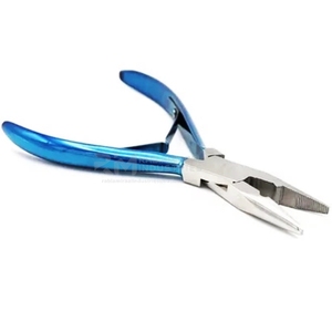 Kit d'outils d'extension de cheveux professionnels bleus comprenant des pinces à perles en silicone Micro Links RMI-HE-3210 d'épilation - Product Image 3