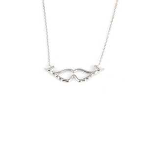 Collar de Plata de Ley 925 con Alas de Ángel Blancas para Regalo en Ocasiones Especiales - Product Image 2