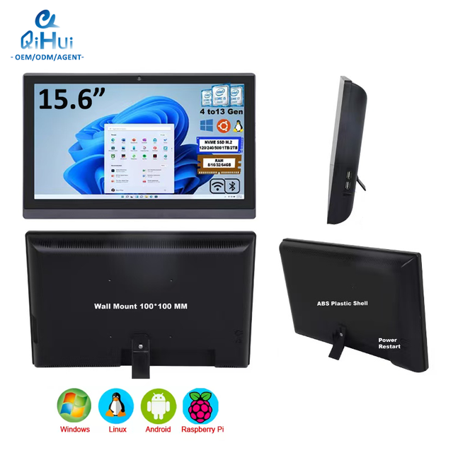 15.6 Inch Wall Mount Touch Screen PC for Shops Malls Billing System OEM ODM Supplier