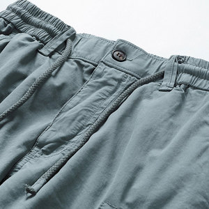 Vente en gros 2023 Nouvel Arrivage Short en toile personnalisable pour homme Style High Street 100% Coton Respirant Motif uni Été - Product Image 5