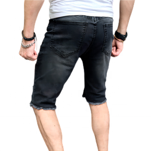 กางเกงยีนส์ขาตรงเอวสูงของผู้ชายกางเกงยีนส์เอวกลางแบบลำลองสไตล์ใหม่สำหรับฤดูร้อนของ2022 - Product Image 5