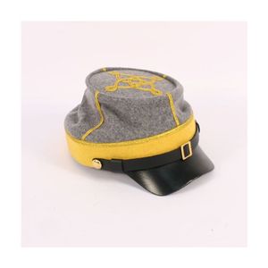 Kepi หมวกจากสถาบันการศึกษาของฝรั่งเศส kepi สำหรับผู้ชายกระดุมแบบหนีบสายรัดคางผู้ผลิตหมวกสีกากีสีแดงสีดำสีขาว - Product Image 6