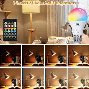 USB Led <b>Bulb</b> <b>Rechargeable</b> Light <b>Bulb</b> Smart <b>Bulb</b> Dimmable E27 <b>Bulbs</b> with Timing Cordless Battery Operated Light <b>Bulb</b> - Product Image 2