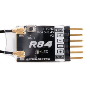 Radiomaster R84 V2 Jangkauan Jauh <span class=keywords><strong>2</strong></span>.4Ghz D8 D16 SFHSS Nano Receiver untuk Model RC Drone FPV - Product Image 3