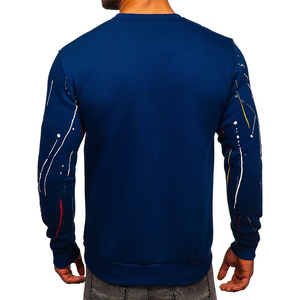 OEM ODM <b>men</b> sweatshirt bulk factory supplier custom embroidery printing logo casual fleece <b>pullover</b> - Product Image 2