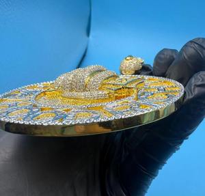 จี้เพชรโมอิสซาไนต์ VVS รุ่นลิมิเต็ดอิดิชั่น ประดับเพชรแบบฮิปฮอป พร้อมสร้อยเงินแท้ 925 ดีไซน์ทรงกลม ราคาสุดคุ้ม - Product Image 5