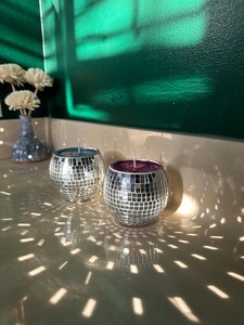 Portavelas Modernos de Cera de Abeja con Mosaico, Hechos a Mano, Altamente Perfumados, para Bodas, Navidad, San Valentín, Decoración de Mesa con Velas de Té - Product Image 2