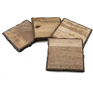Source Dessous de verre en bois au design moderne pour forme carrée de taille personnalisée Ensemble de sous-verres en bois personnalisés Rustique en bois sculpté à la main - Product Image 6