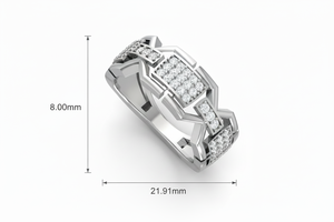 14K Gold Diamond <b>Ring</b> for Women – Luxury Elegant Statement Jewelry - Product Image 2